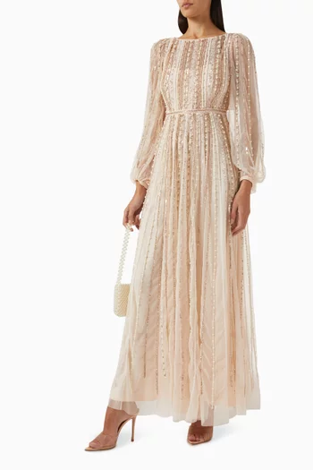 Bead-embellished Gown