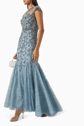 Embellished Mermaid Gown