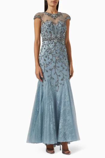 Embellished Mermaid Gown