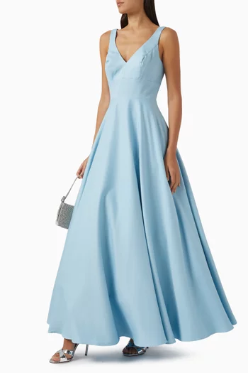 A-line Ballgown in Crepe