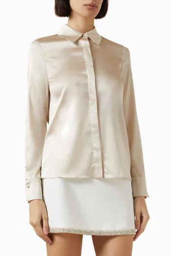 Brady Slim Shirt in Silk