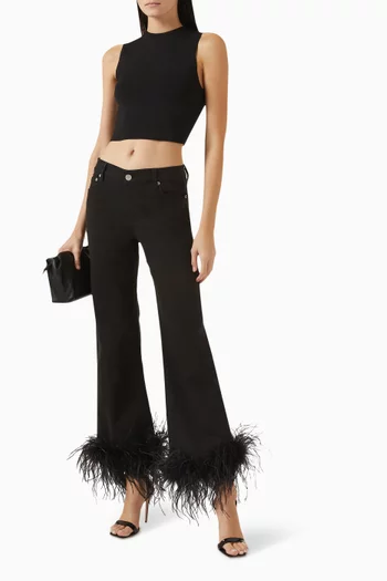 Roxie Flared Jeans in Denim