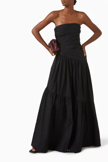 Maiori Tiered Gown in Organic Cotton