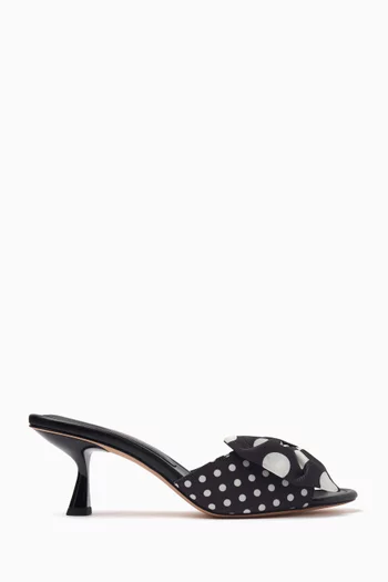 Rue Polka-dot Bow Mules
