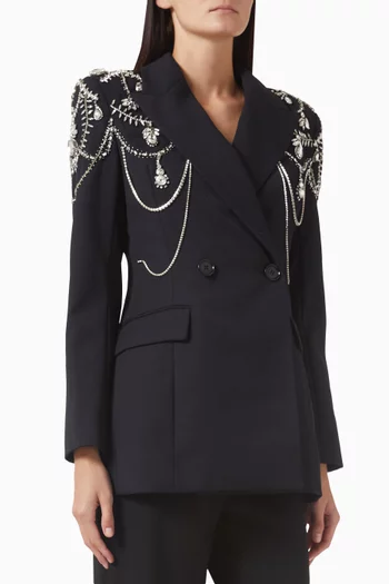 Getty Single-breasted Blazer in Wool