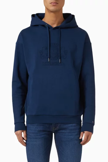 Embossed Crest Hoodie