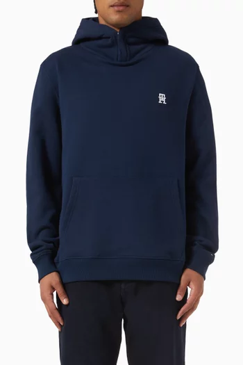 Monogram Hoodie in Cotton