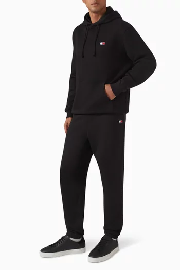 Logo Badge Jogger Pants in Cotton Jersey