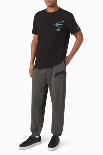 Vintage Varsity Jogger Pants in Cotton