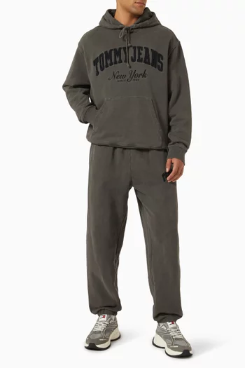 Varsity Logo Hoodie in Cotton