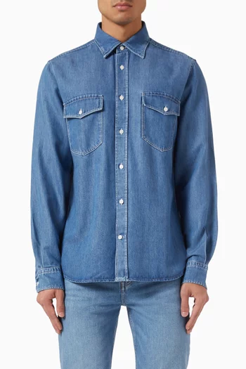 Officer Shirt in Denim
