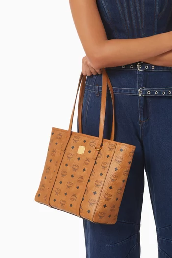 Small Toni Shopper in Visetos Coated Canvas