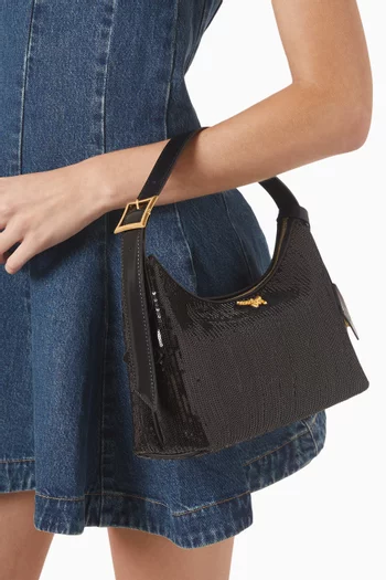Aren Sequinned Hobo Bag