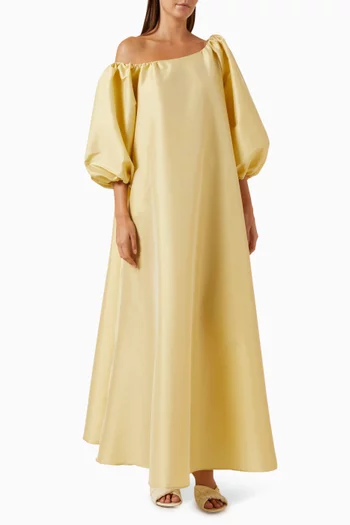 Nathalie One-shoulder Dress in Taffeta