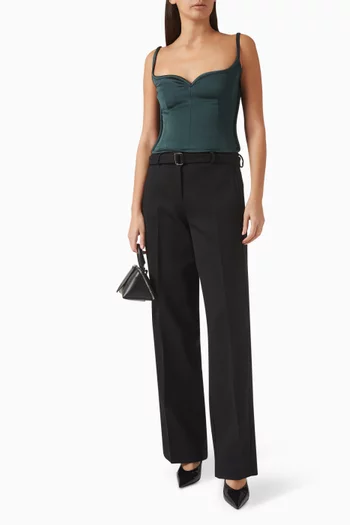 Heart Top in Bonded-crepe
