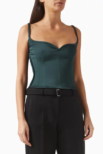 Heart Top in Bonded-crepe