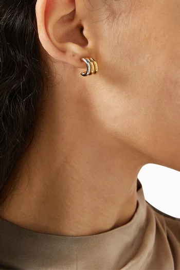 Mariko Hoop Earrings in 14kt Gold Vermeil