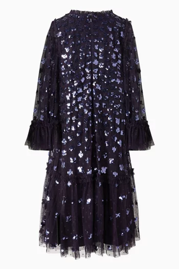 Embellished Glisten Flared Dress in Tulle