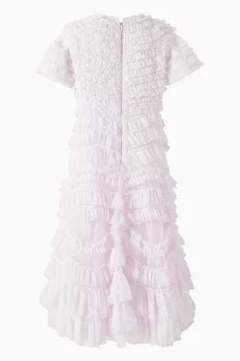 Wild Rose Ruffle Dress in Tulle