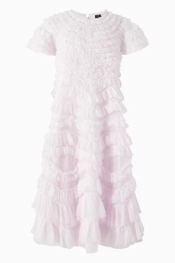 Wild Rose Ruffle Dress in Tulle