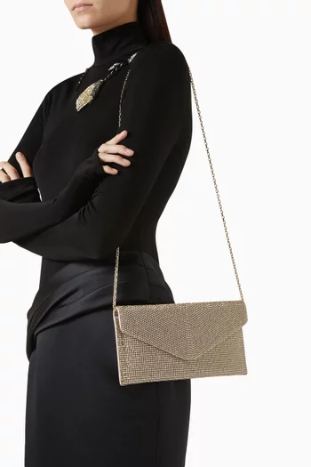 Classic Envelope Crystal Clutch Bag