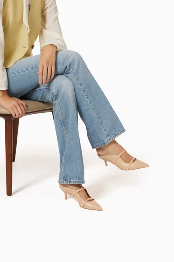Maureen 45 Mules in Nappa Leather