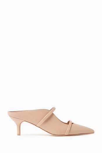 Maureen 45 Mules in Nappa Leather