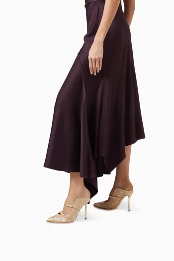 Maureen 100 Mules in Satin