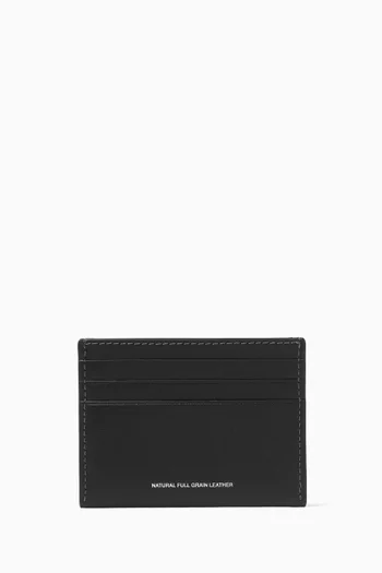 Flat Card Case in Leather
