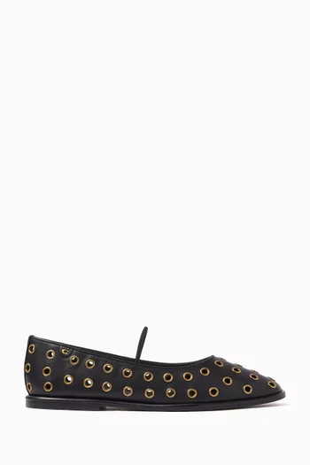 Emilia Mary Jane Pumps in Leather