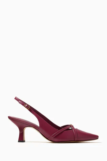 Rowyn 25 Slingback Pumps in Leather