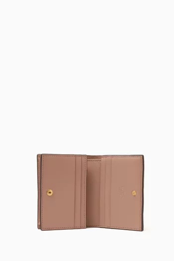 VLOGO Signature Wallet in Laminated Grainy Calfskin