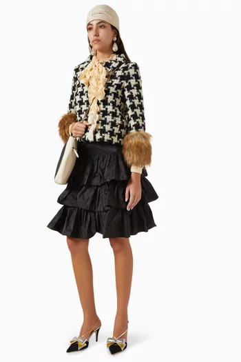 Ruffled Skirt in Taffeta