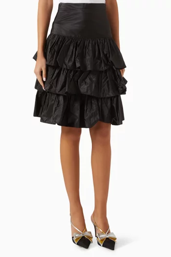 Ruffled Skirt in Taffeta