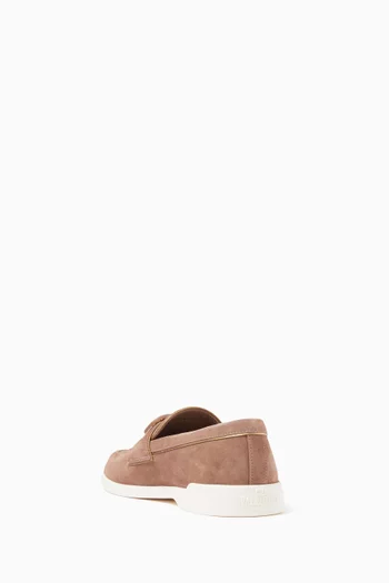 Leisure Flows Loafers in Split Leather