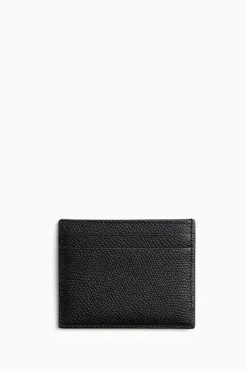 VLOGO Cardholder in Grainy Calfskin
