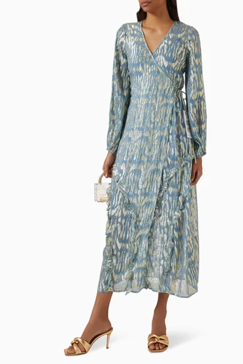 Lottie Wrap Midi Dress