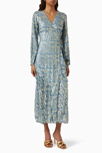Lottie Wrap Midi Dress