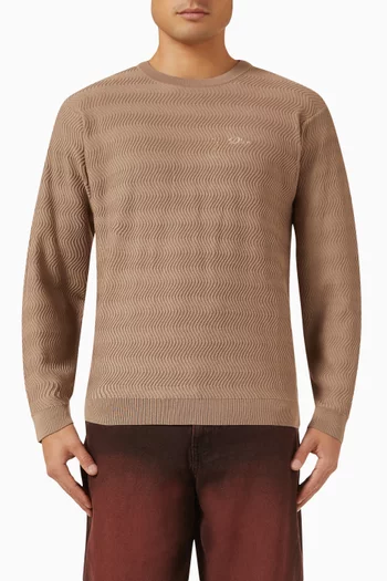 Wave Sweater in Cable Knit