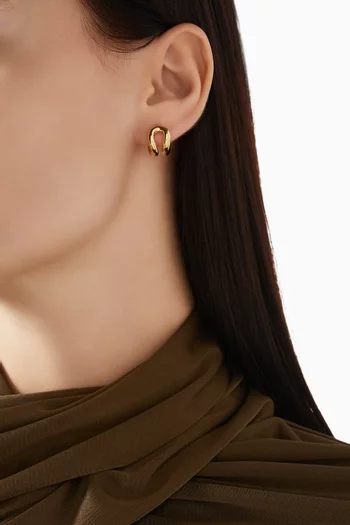 أقراط ذا استا نحاس مطلي ذهب عيار 18