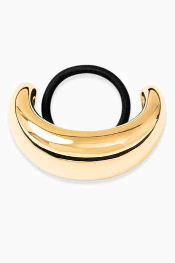 The Thea Hair Tie in Gold-plated Brass