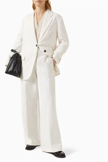 Wide-leg Tailored Pants