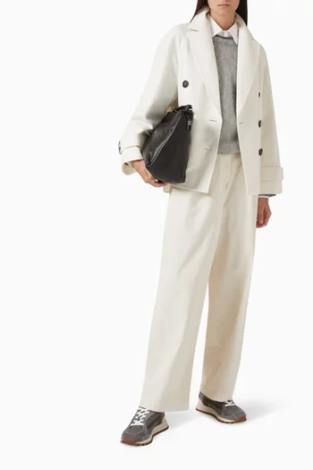 Padded Double-breasted Jacket