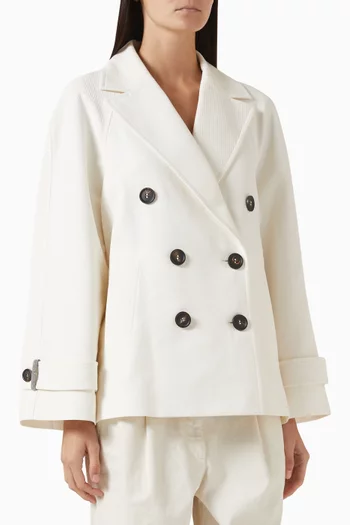 Padded Double-breasted Jacket