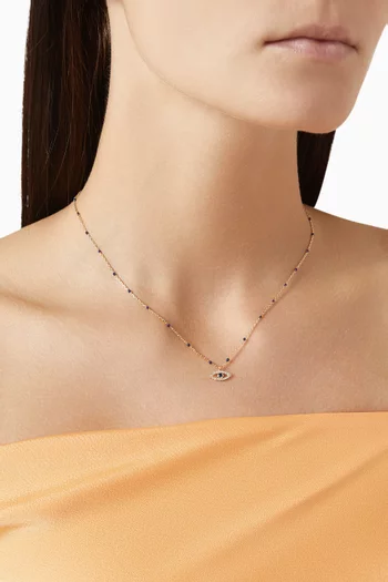 قلادة بدلاية عين الحسود نحاس مطلي بالذهب