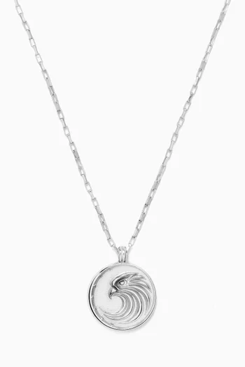 Falcon Talisman Necklace in Sterling Silver