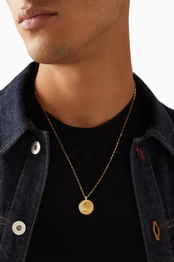 Falcon Talisman Necklace in Gold Vermeil