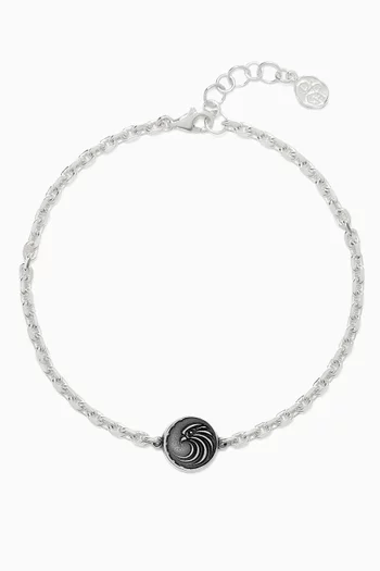 Falcon Talisman Bracelet in Sterling Silver
