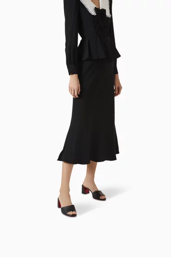 Jane 55 Mules in Nappa Leather