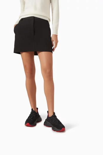 Trailnrun Low-top Sneakers in Leather & Mesh